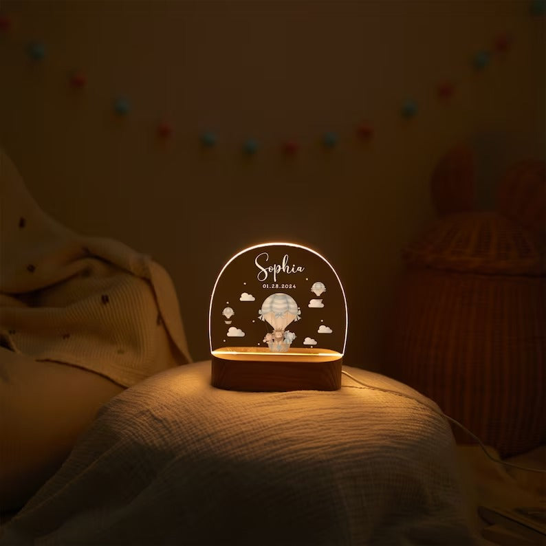 İsimli Bebek Uyku Lambası👶